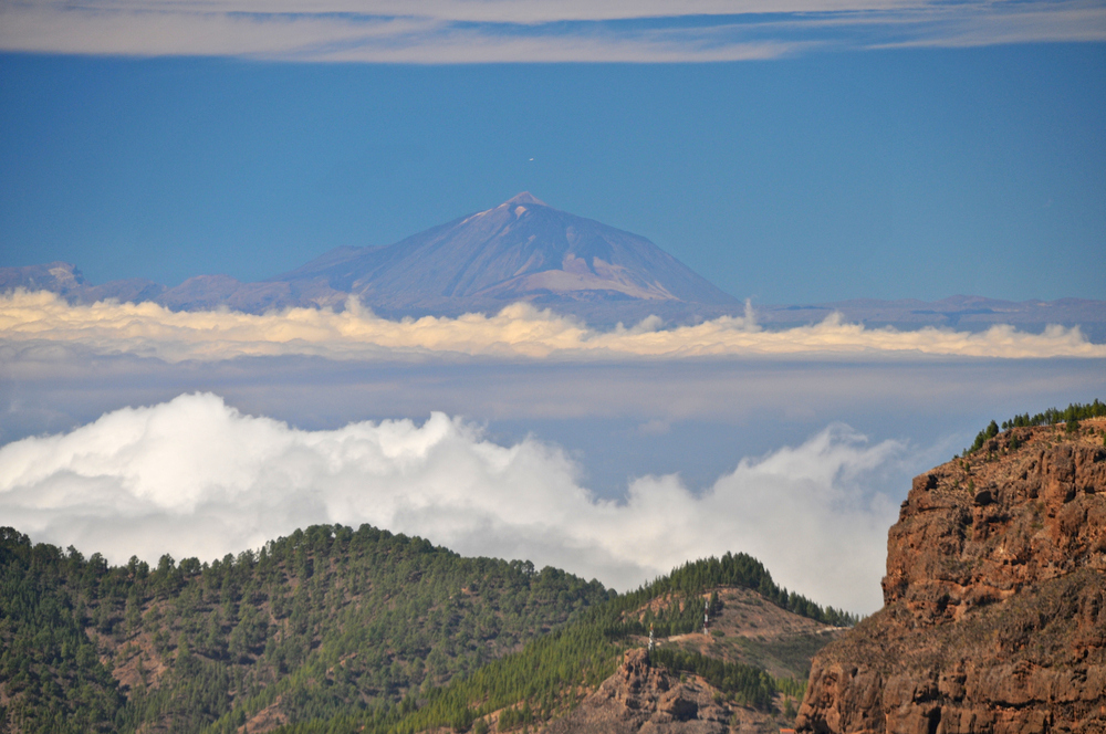 Teneriffa mit dem Teide aus Sicht von Gran Canaria