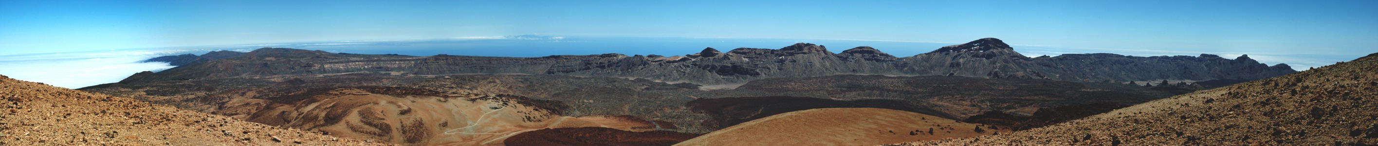 Teneriffa, Panorama vom Montana Blanca...