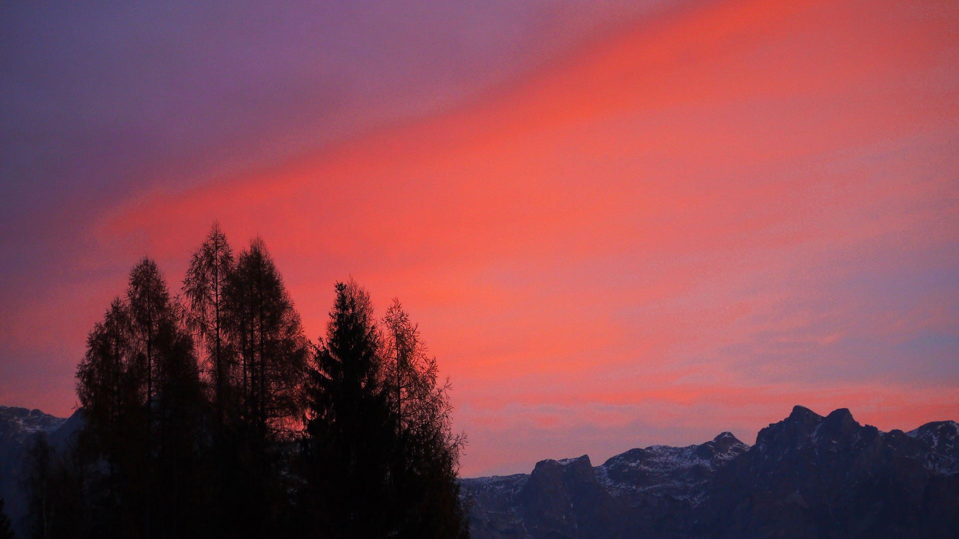 Tennengebirg am Donnerstag Morgen