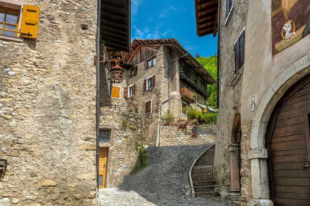 Tenno-Landschaft zwischen Trentino und Gardasee