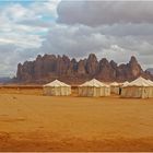 Tentes au désert de Wadi Rum