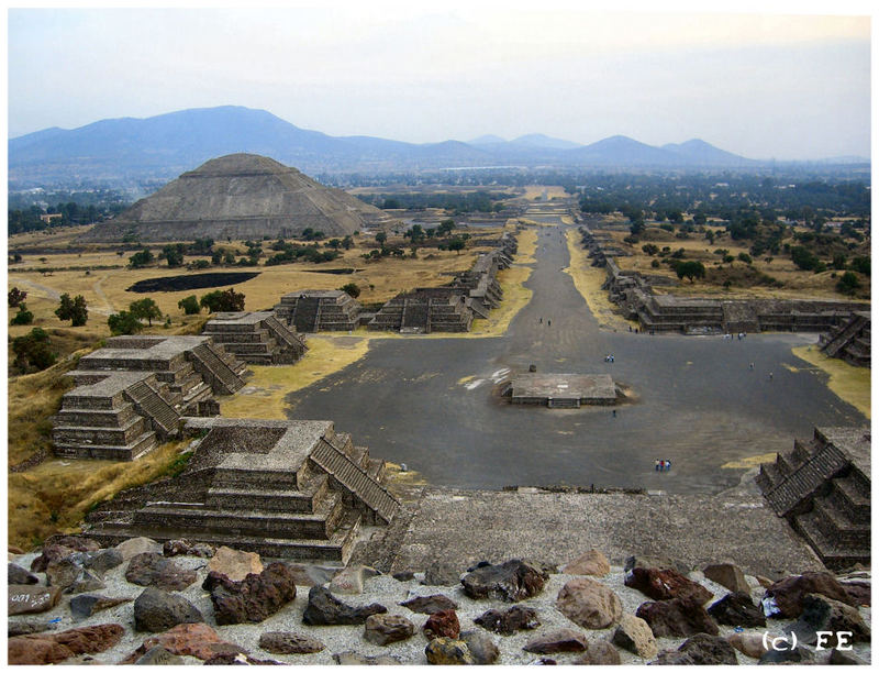 Teotihuacán - Pyramides near Mexico D.F.