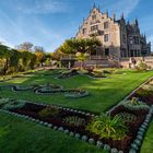 Teppichbeet und Schloss Altenstein