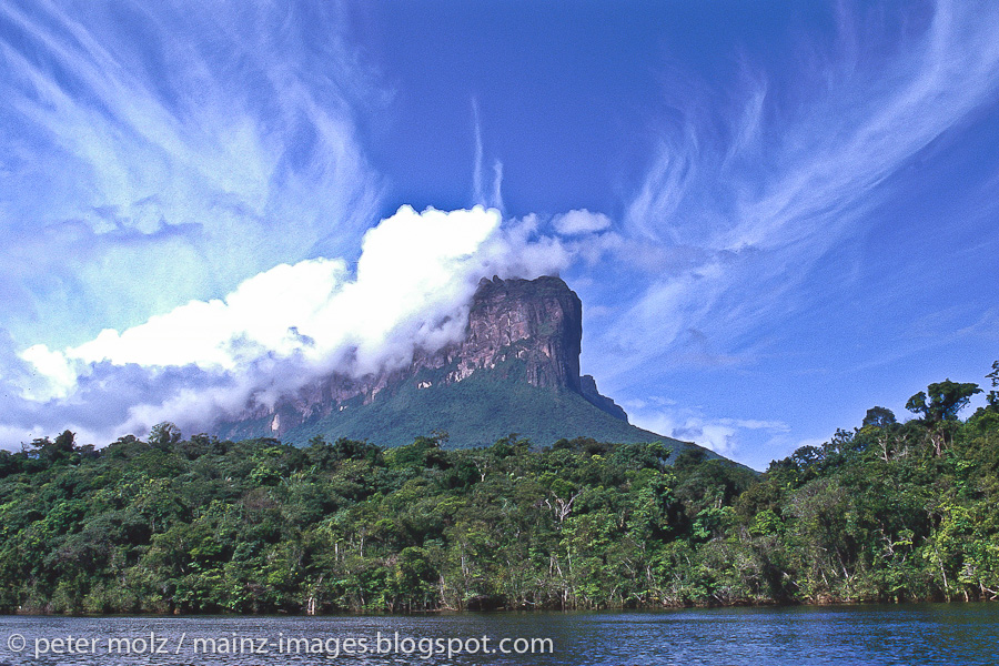 Tepui seen from river Carrao / Canaima, Venezuela 2001