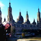 Teresa Pascual en el Puete de Piedra-Zaragoza