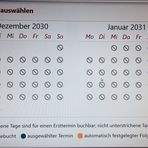 Termin Coronaschutzimpfung bis 2031 ausgebucht.                              