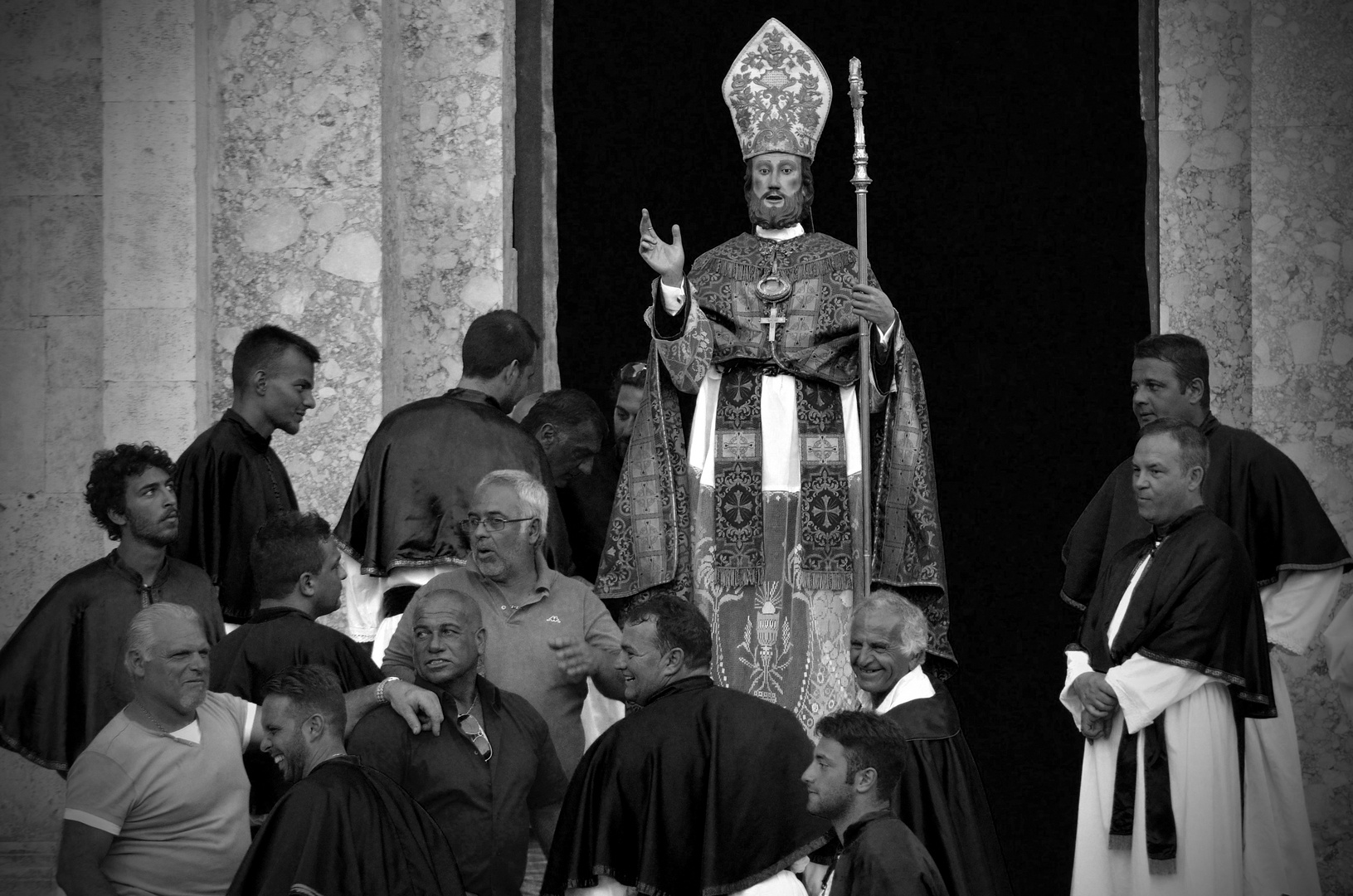 Termoli. Prima della processione del santo patrono