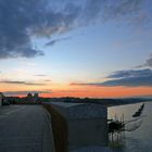 Termoli, tramonto sul muraglione