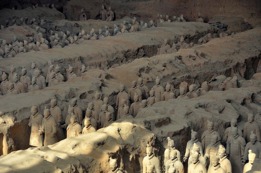 Terracotta Army - light and shadow