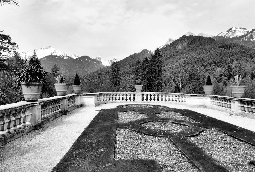 Terrasse à Linderhof