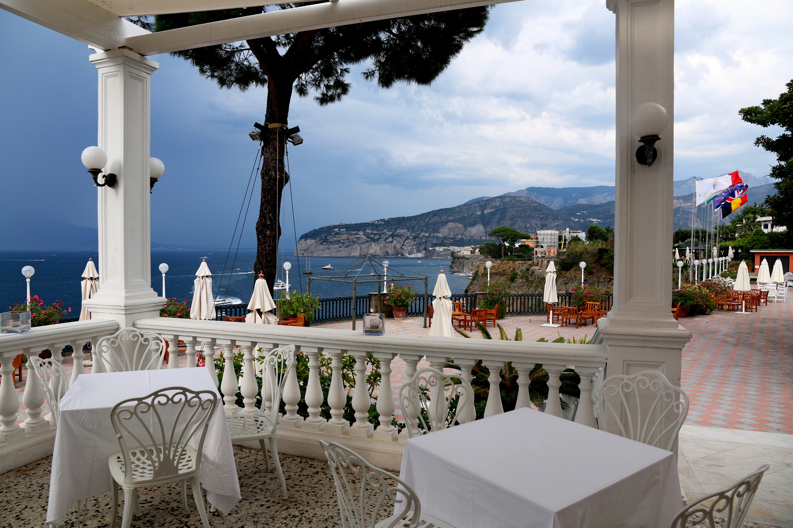 Terrasse am Golf von Neapal