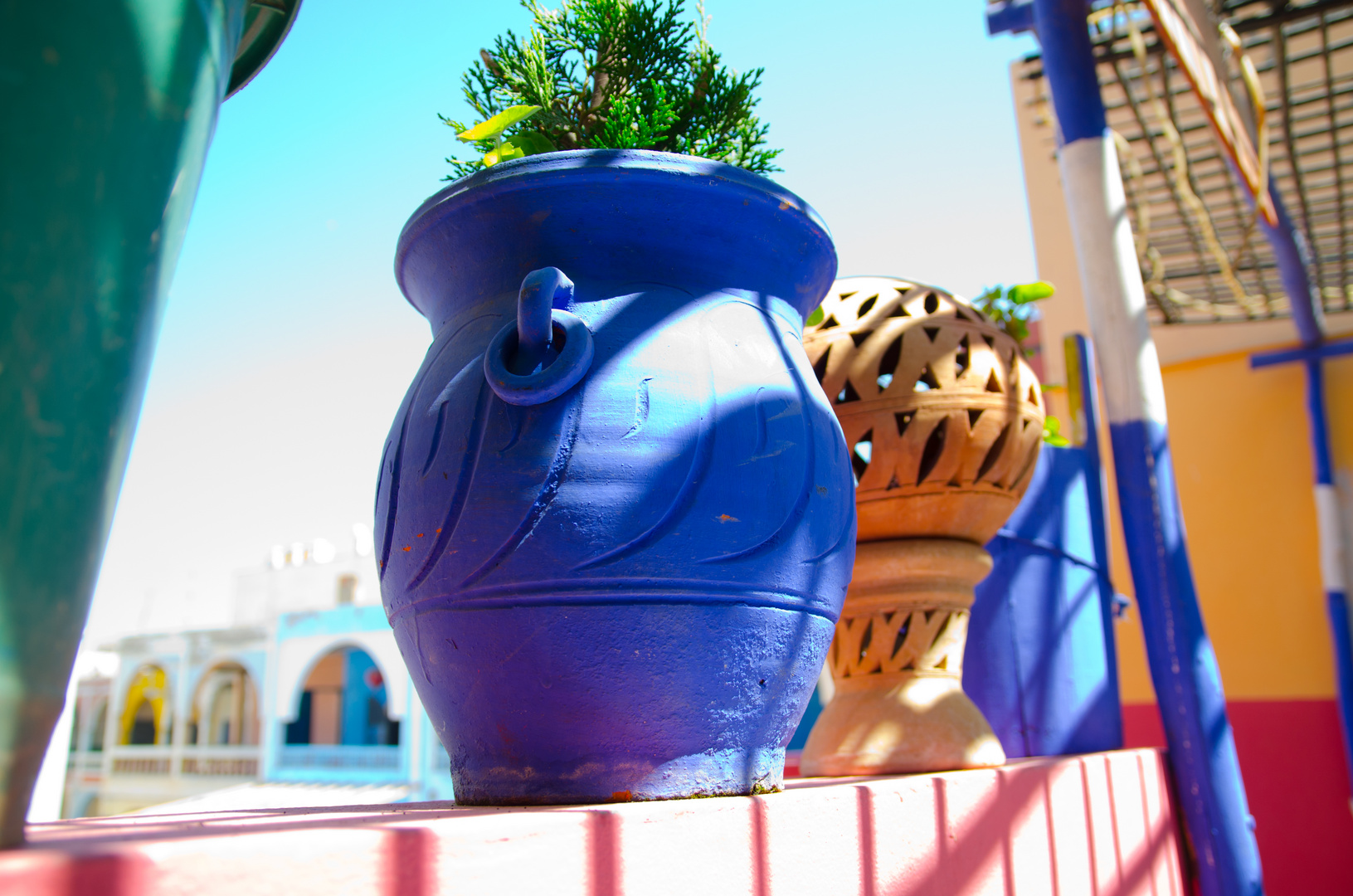 Terrasse colorée