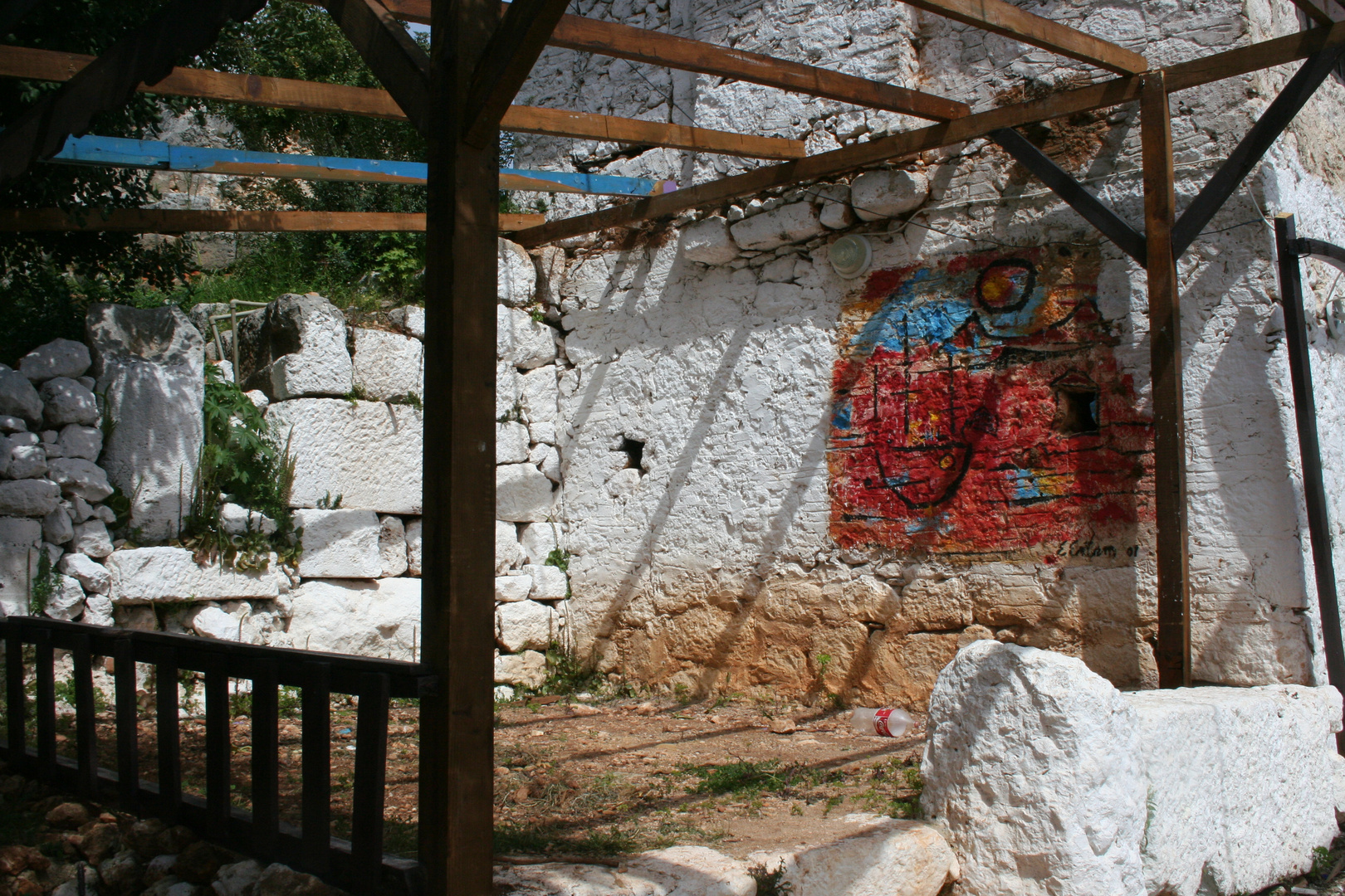 Terrasse dans un village de pêcheurs - en Turquie