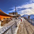 Terrasse der Walmendingerhornbahn Kleinwalsertal