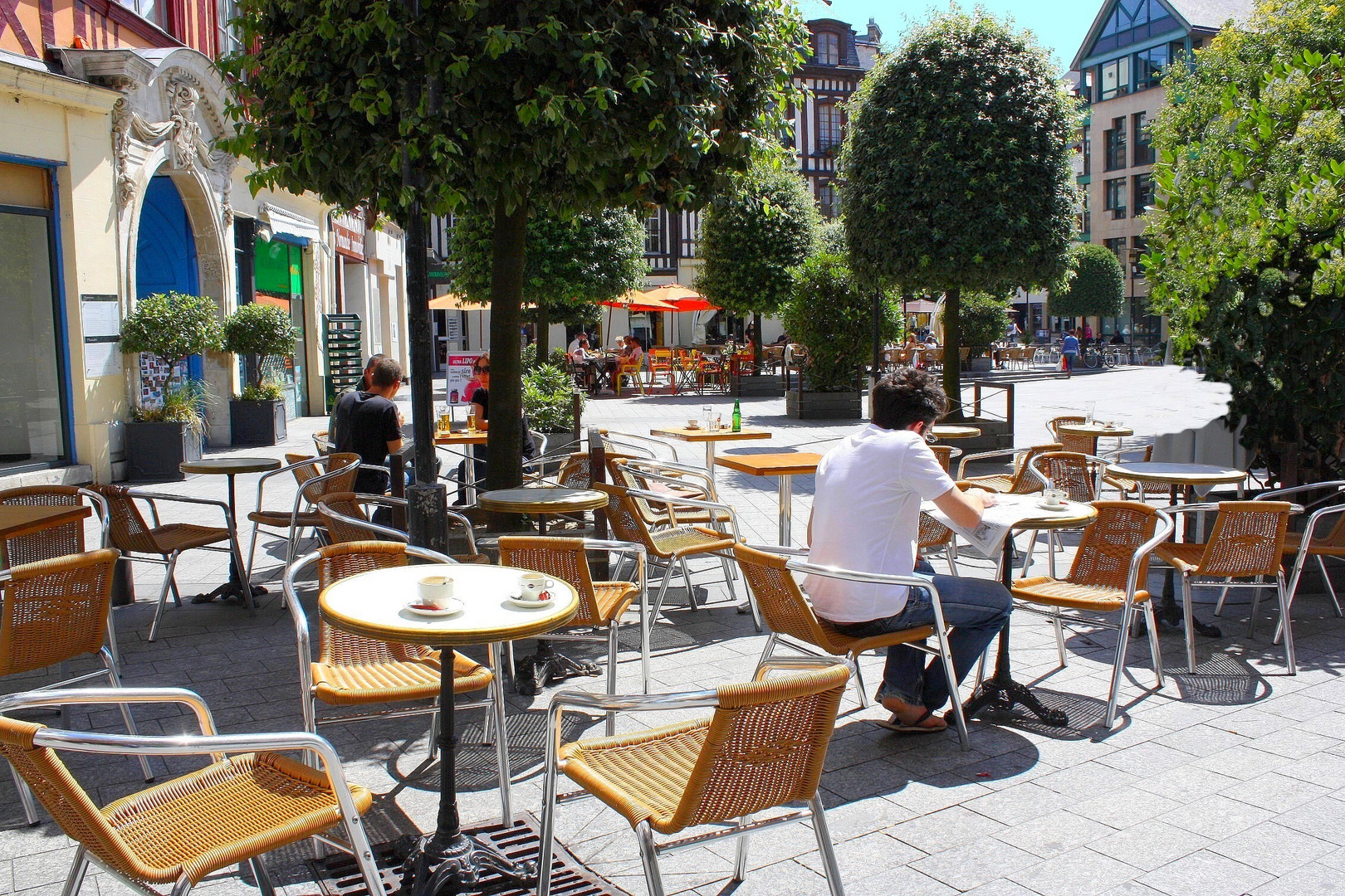 Terrasse d'été Rouen