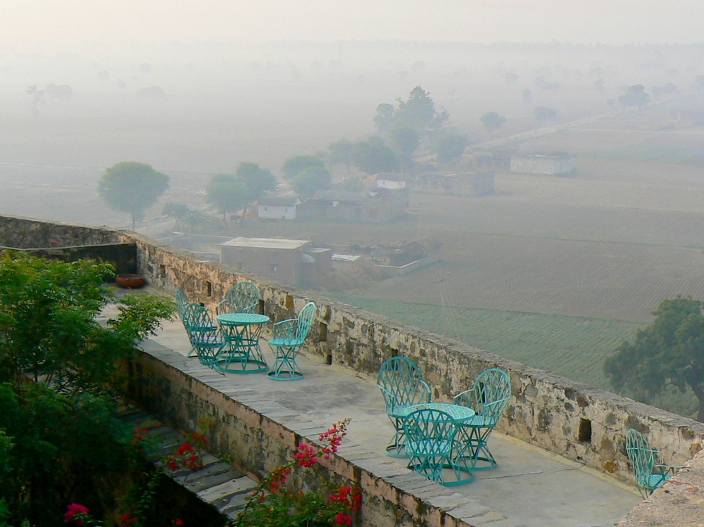 Terrasse du Fort de Neemrana .