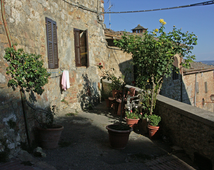 Terrasse in Volterra