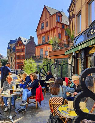 Terrasse Place St-Maclou / Rouen (76) 