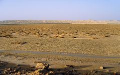  Terre de sel sur lac salé