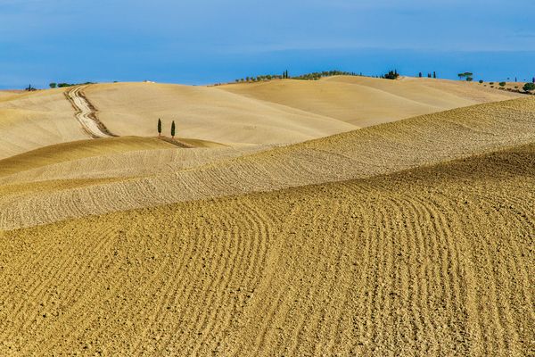 Terre senesi..Val D' Orcia...colline, cipressi...un opera d'arte...