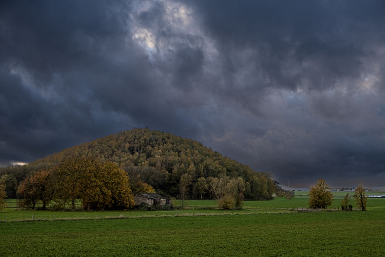 terril en automne