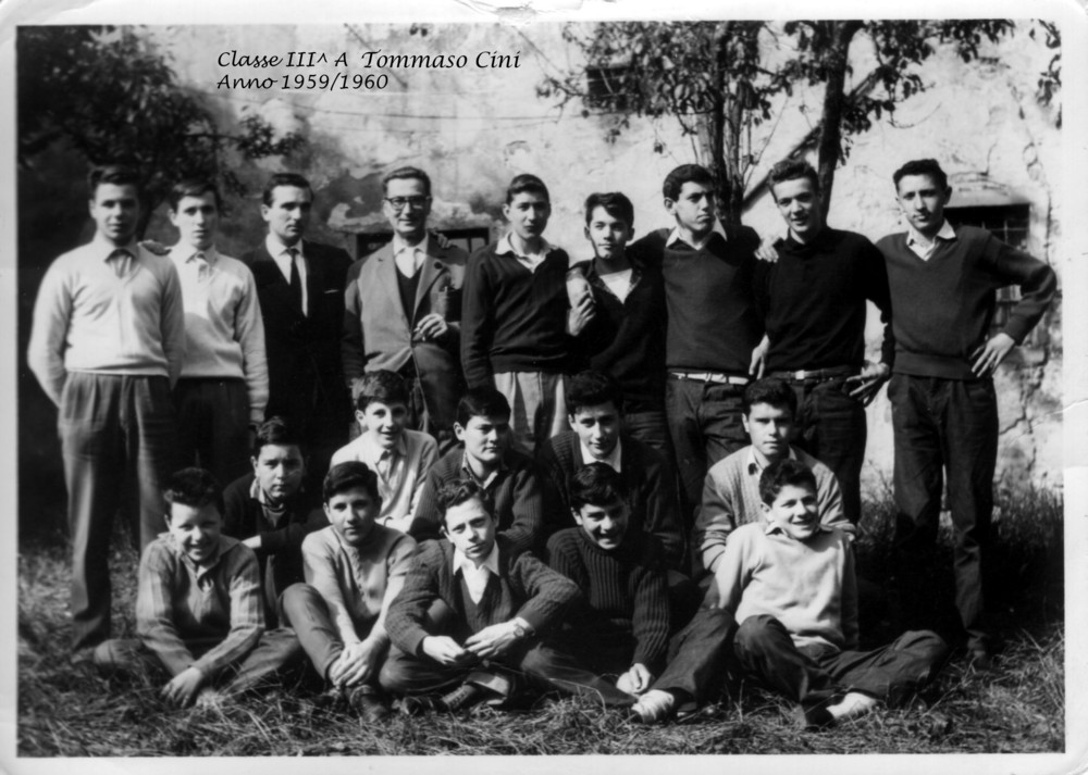 Terza A - Scuola Avviamento Professionale Tommaso Cini - Anno 1959-60