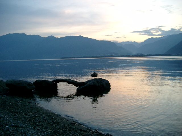 Tessin - Vira (Schweiz) der Luganosee