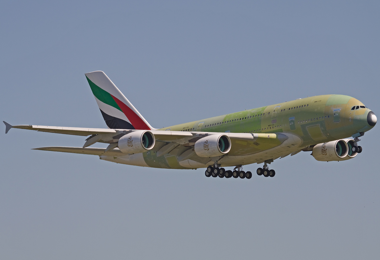 Testflight Toulouse Airbus 380 Emirates