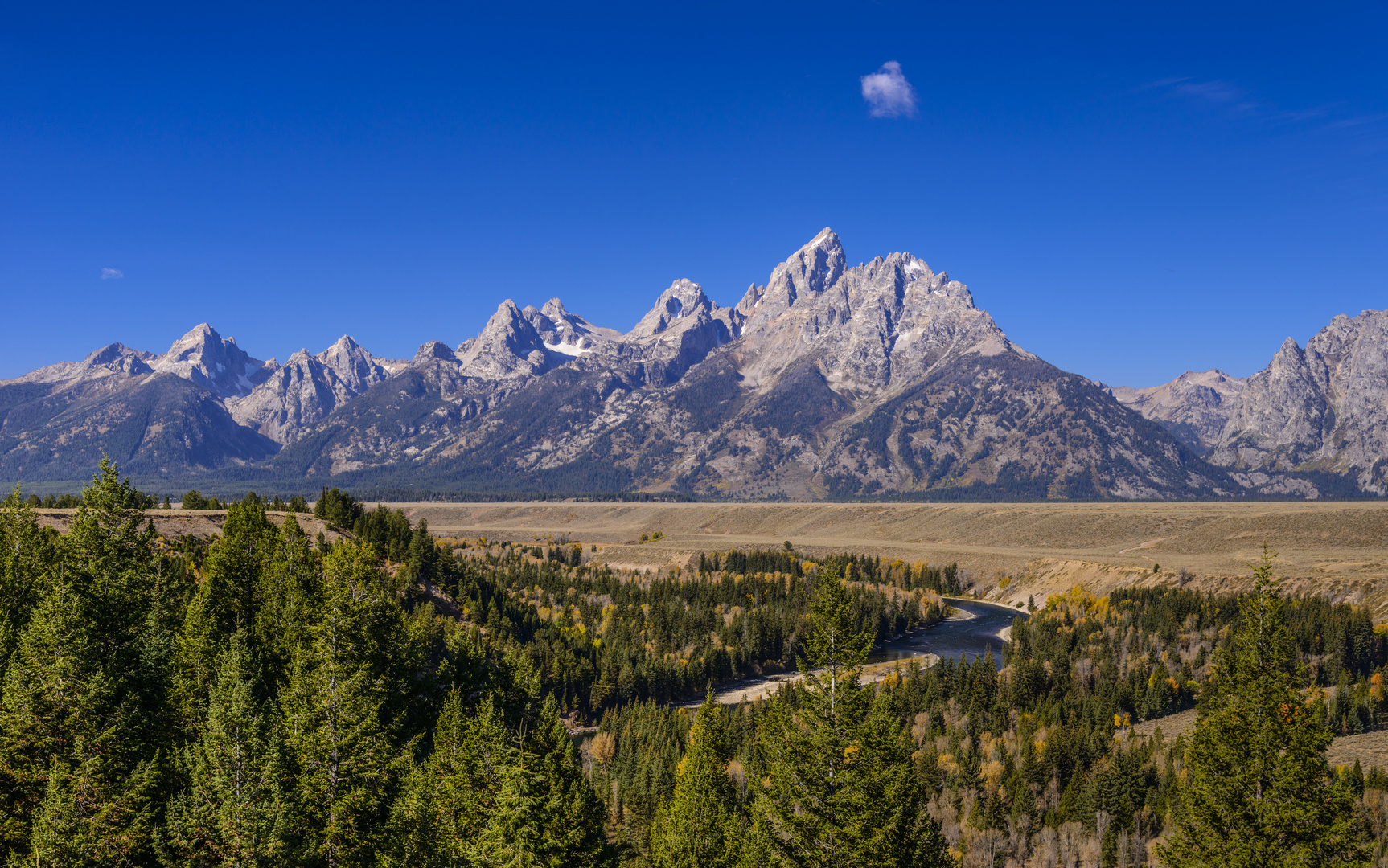 Teton Range, Snake River Overlook, Wyoming, USA