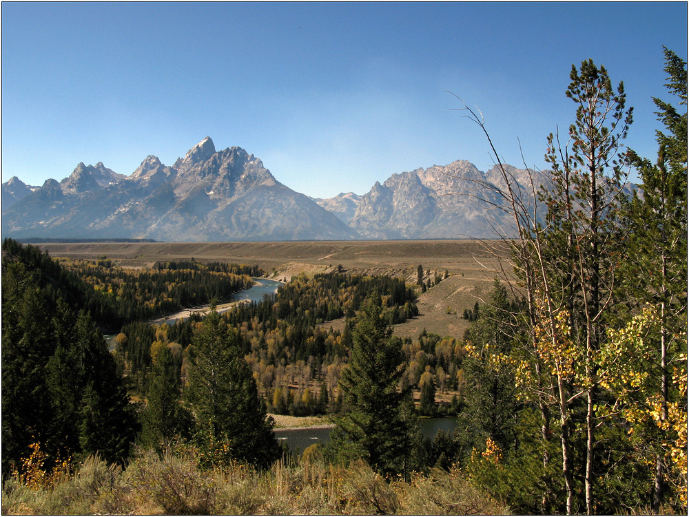 Teton Range und Snake River