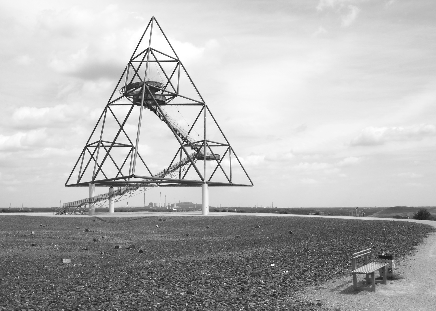 Tetraeder auf Halde Beckstraße in Bottrop