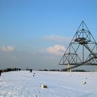 Tetraeder im Schnee.