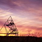 Tetraeder zum Sonnenuntergang