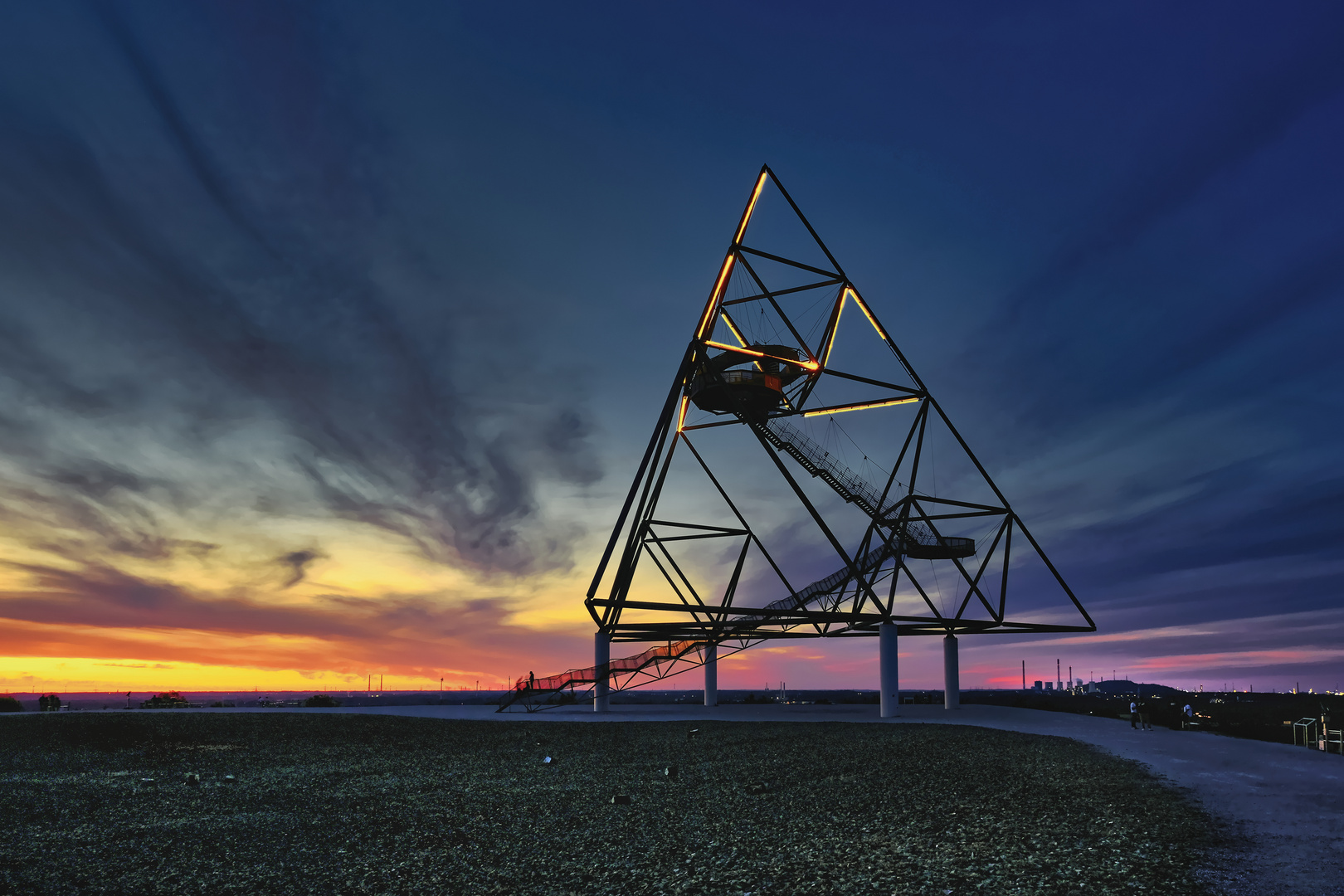 Tetraeder zur bunten Stunde