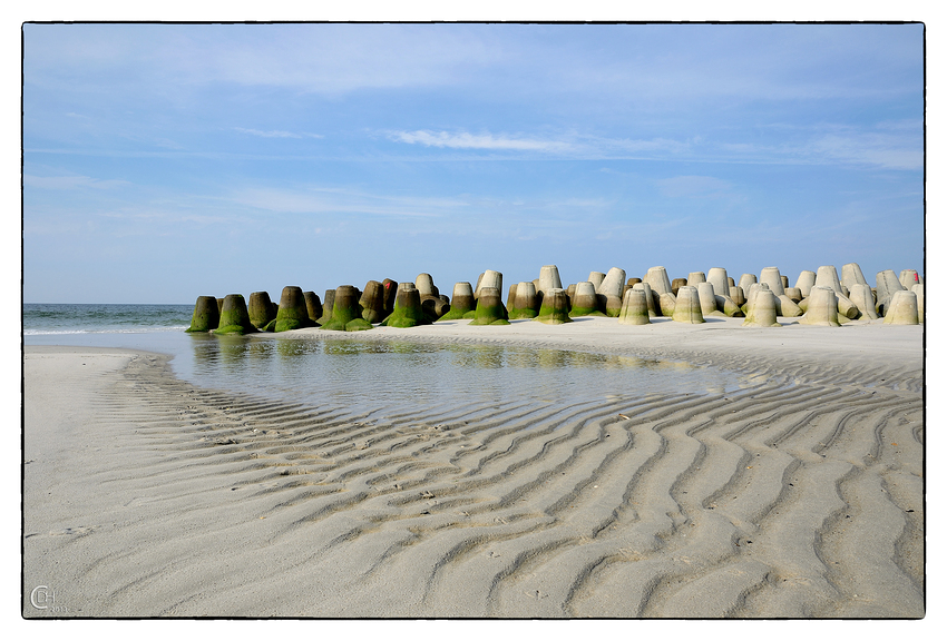 Tetrapoden am Strand von Sylt