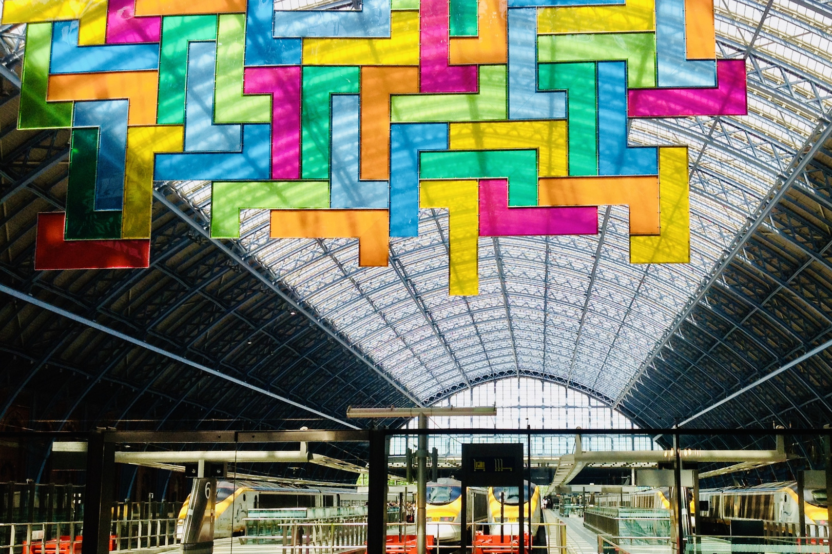 Tetris in St. Pancras Station