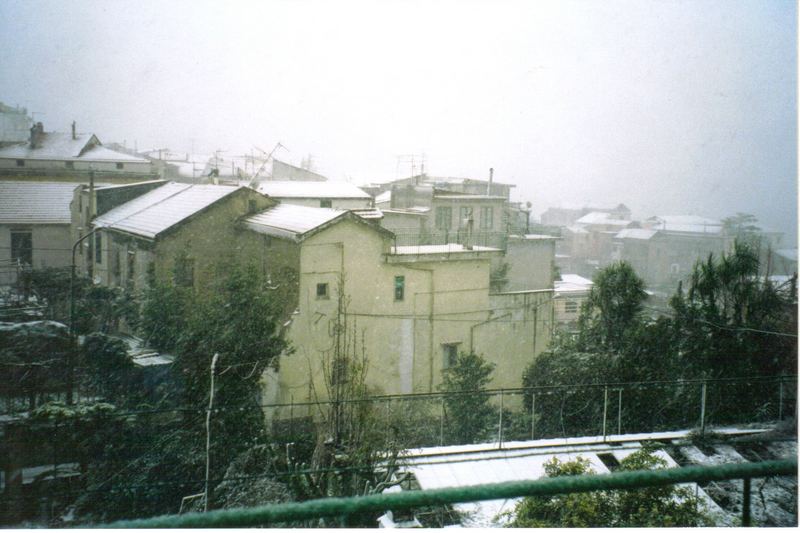 tetti innevati