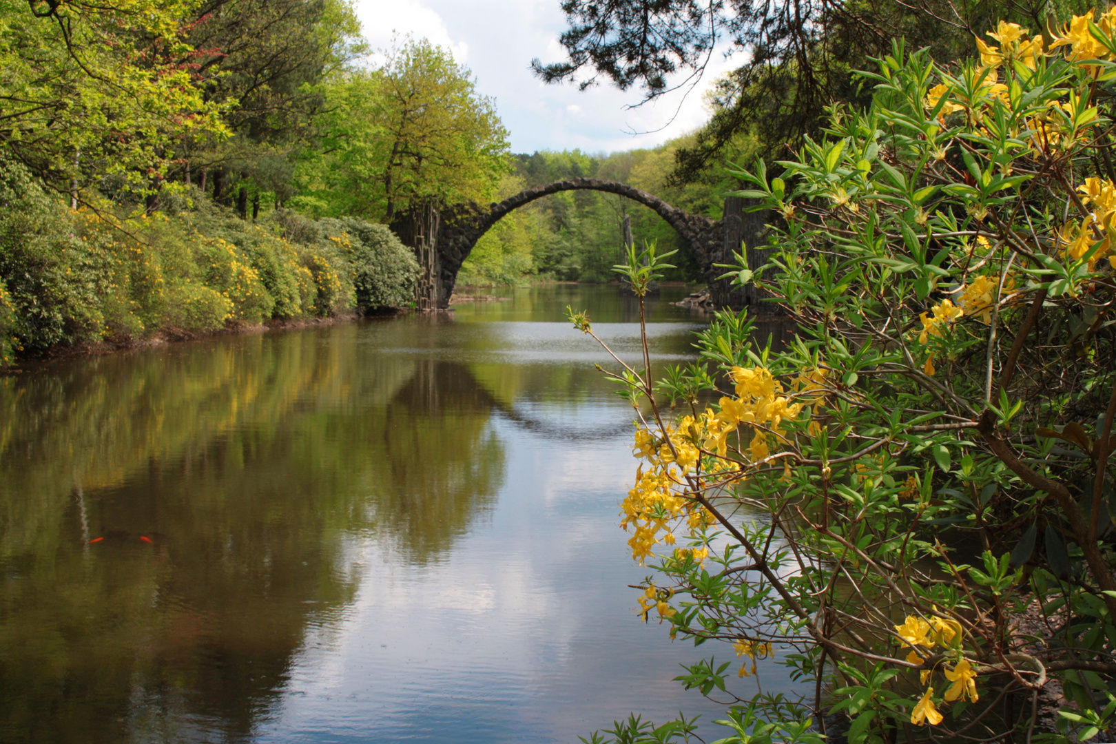 Teufelsbrücke im Frühling