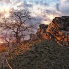 Teufelsmauer beim Sonnenuntergang