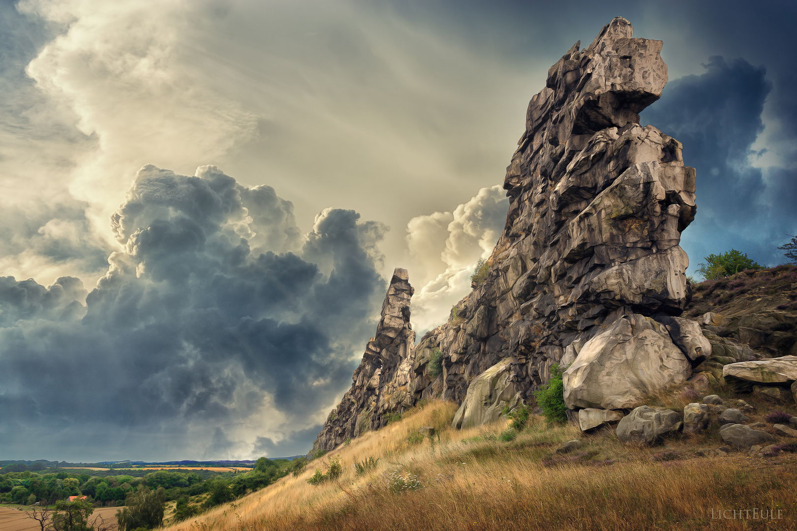Teufelsmauer (Mittelstein) bei Weddersleben Foto & Bild landschaften