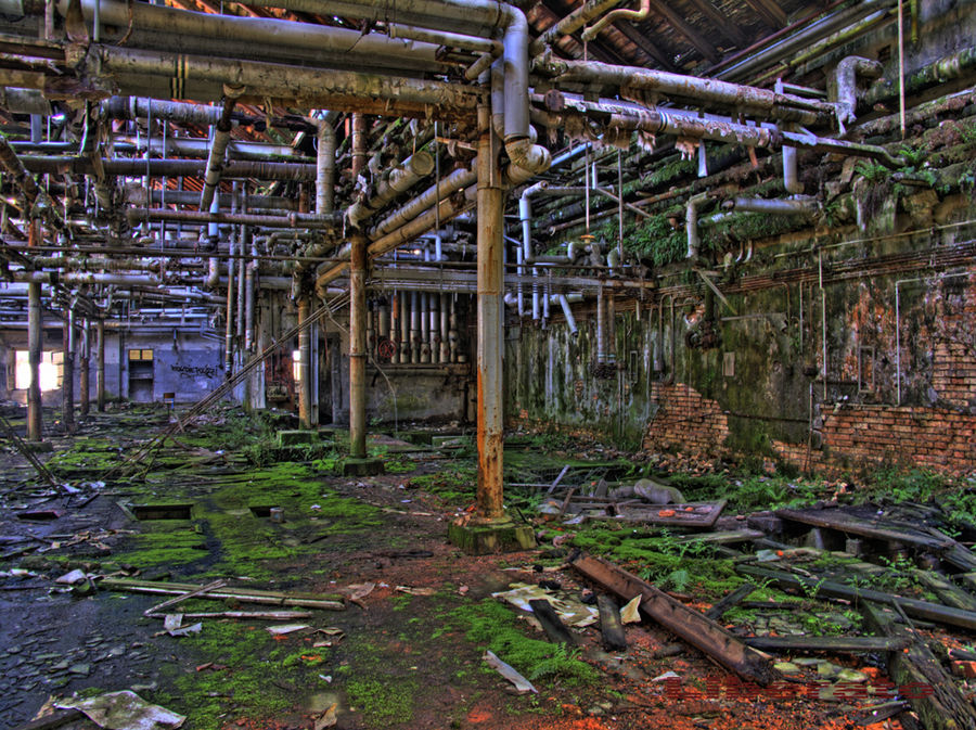 Textielfabrik in HDR