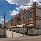 Textilmuseum mit Wolken