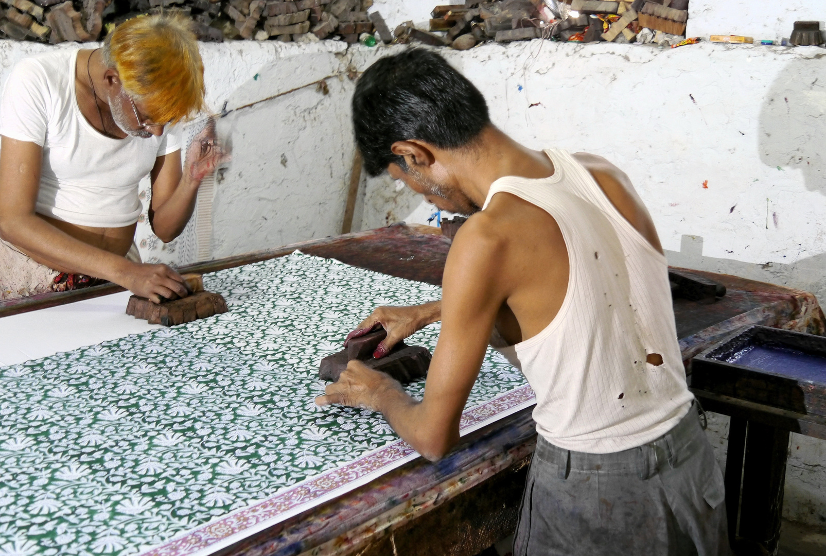 Textilwerkstatt in Jaipur