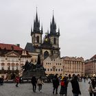 Teynkirche mit Jan Hus Denkmal