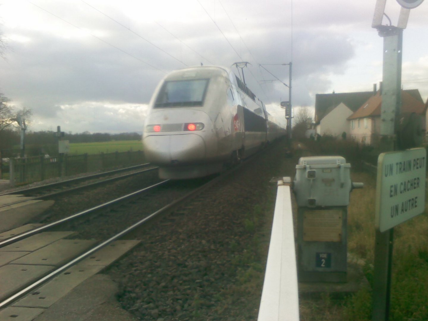 TGV 4414 à schwindratzheim (le dernier)