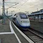 TGV 4710 bei der Ausfahrt in Stuttgart