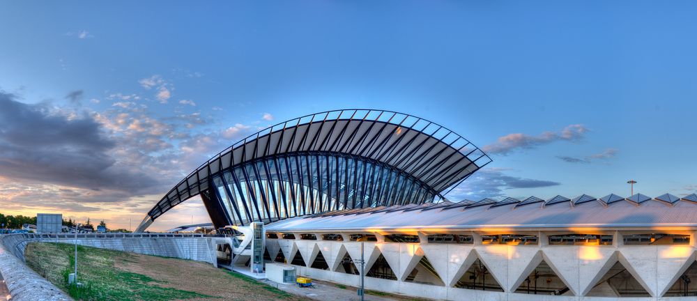 TGV-Bahnhof, Lyon: die Hallen