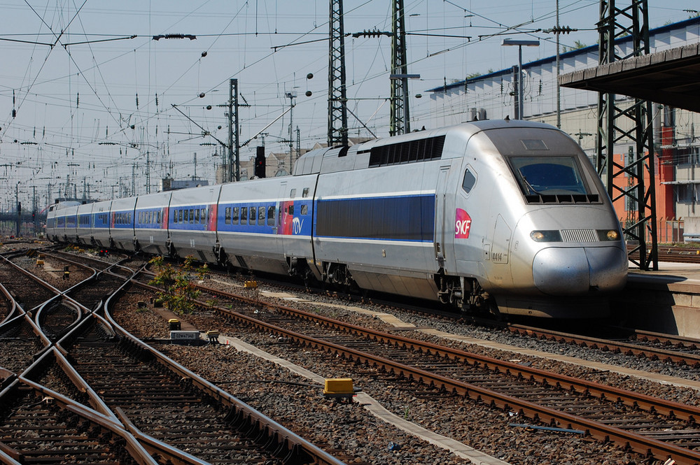 TGV-Begrüßung in Frankfurt Hbf