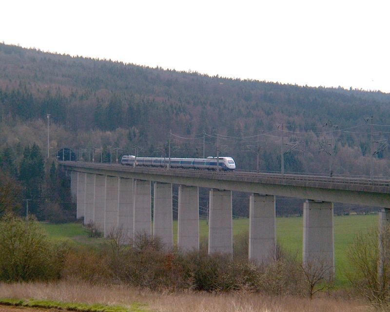 TGV in Richtung Fulda
