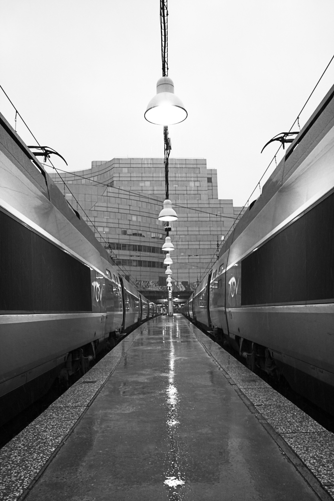 TGV sous la pluie